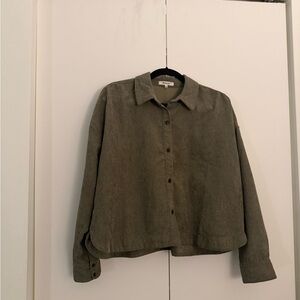 Madewell Olive Button Down Shirt